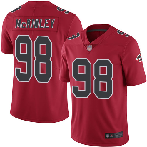 Atlanta Falcons Limited Red Men Takkarist McKinley Jersey NFL Football 98 Rush Vapor Untouchable